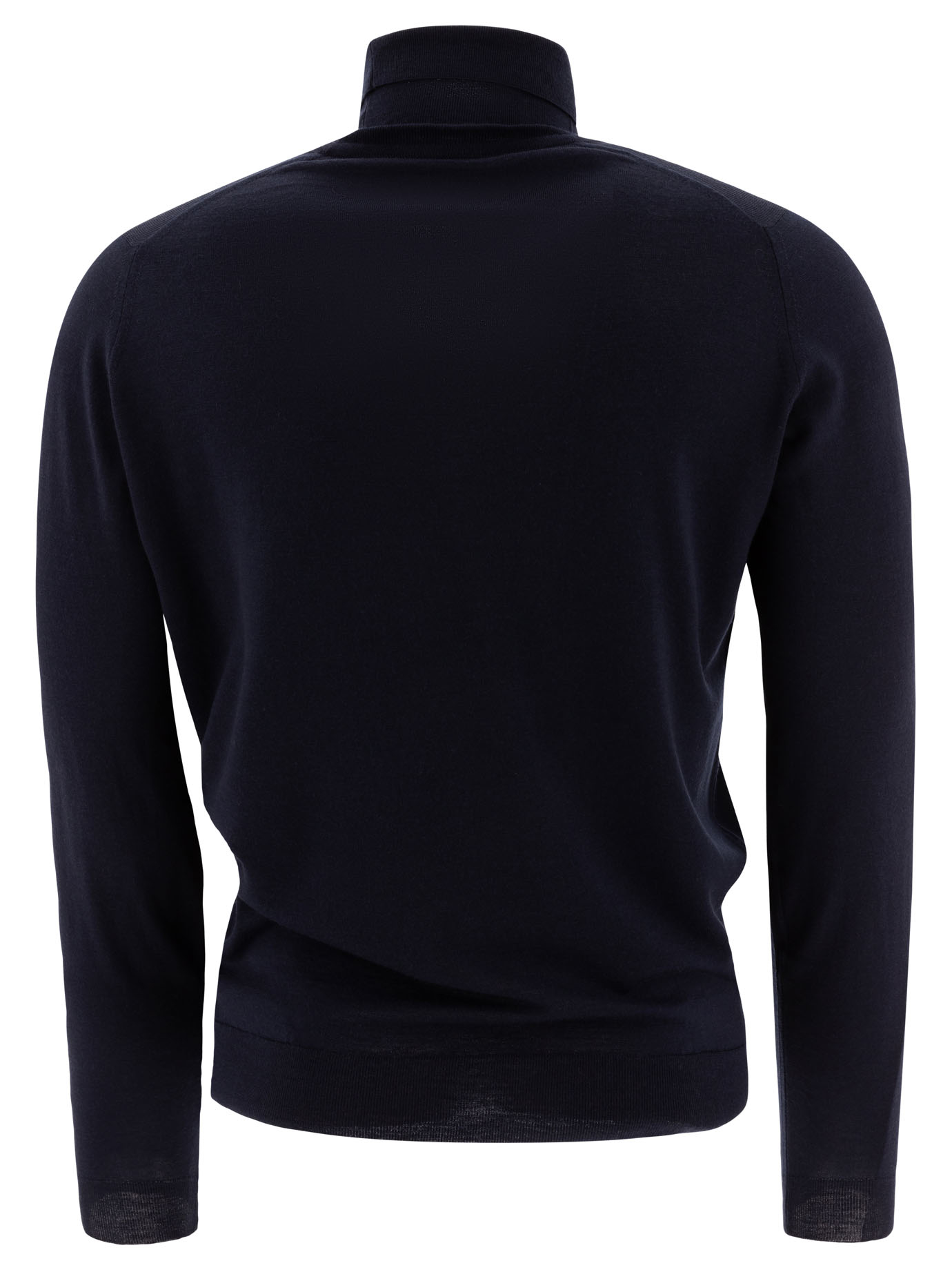 JOHN SMEDLEY Blue Cherwell turtleneck sweater